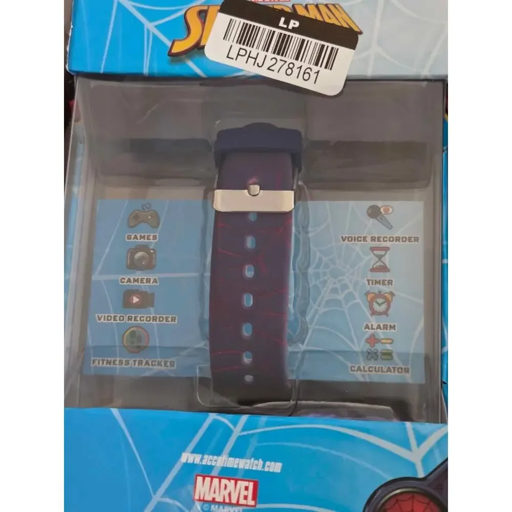 Marvel Spider-Man Kids Touch Screen Smart Watch Camera Games Fitness Tracker